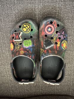 Size 13 Kids Marvel Avengers Crocs