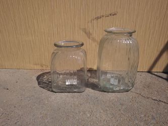 Glass vases or containers
