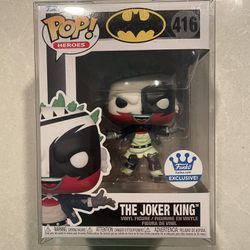 The Joker King Funko Pop *MINT* Shop Exclusive DC Heroes Batman 416 with protector