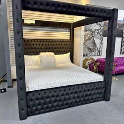 New In Box King Bed Frame With Mattress (read Description Below)