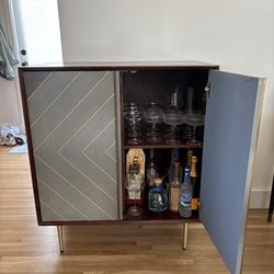 beautiful wood bar cabinet
