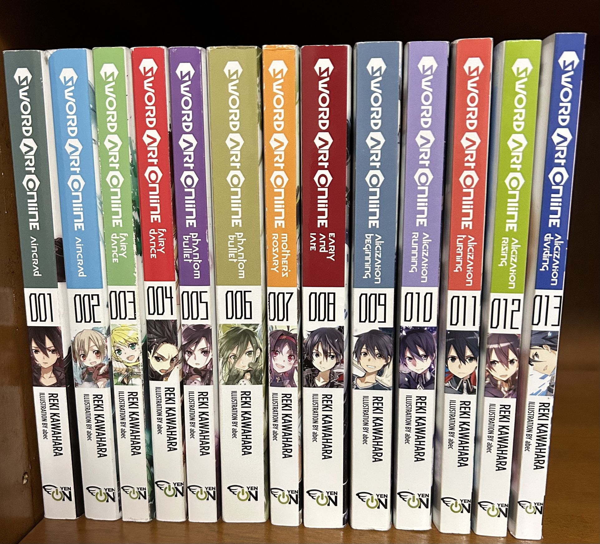 Sword Art Online Light Novels, Vols. 1-13