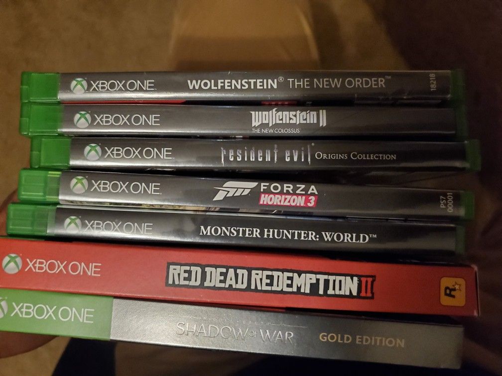 Xbox one games - red dead redemption 2, n other titles, price is final