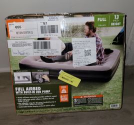 Full Airbed with Built-In USB Pump