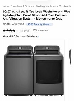 USED LG Washer & Dryer (SET)