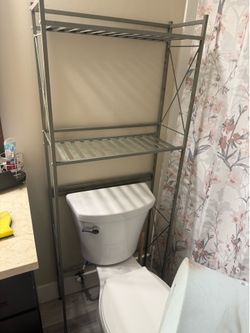 Metal Over the Toilet Shelves