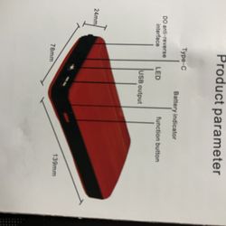 Car Jump-starter And Accessories Charger With Light And Other Functions