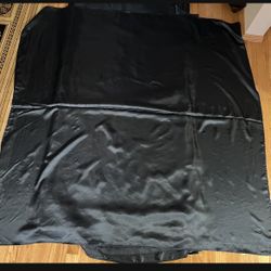 10 (68"×68") Navy Blue Satin Table Cloth