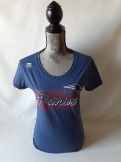 New England Patriots women's blue short sleeve top size S