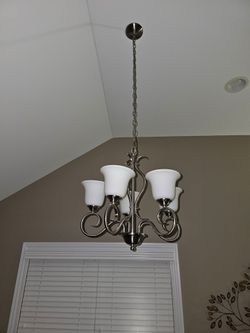 Dining Room Chandelier and 3 Pendant Lights