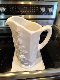 Vintage Westmoreland Milk Glass Pitcher