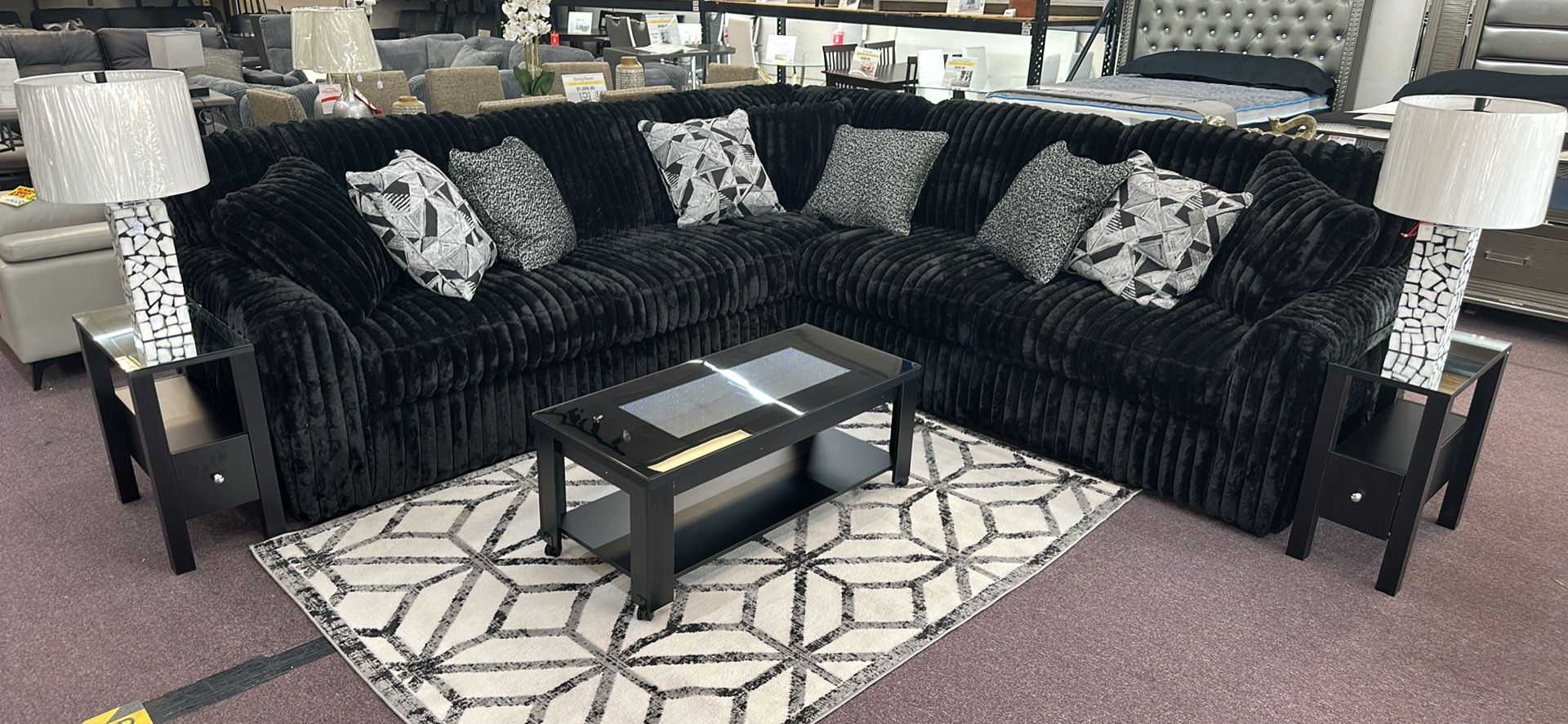 Black Sectional