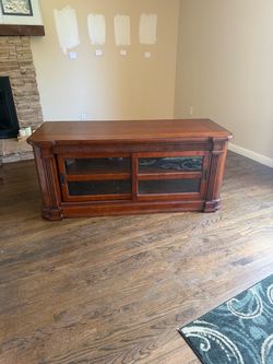 Wood tv stand