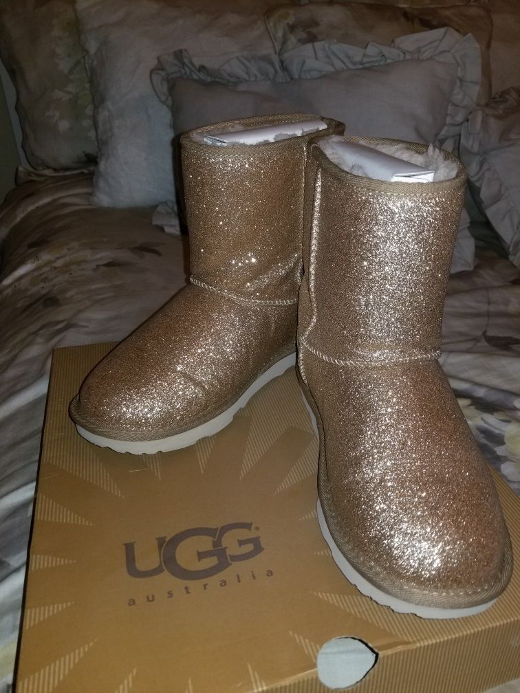 Gold UGG boots