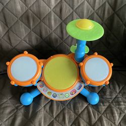 Toddler Learning Drum Set Player 