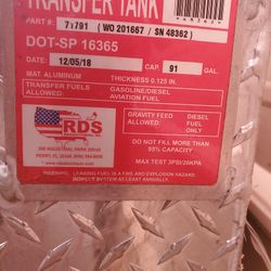 RDS Aluminum Transfer Fuel Tank