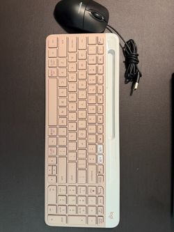 Logitech K585 Bluetooth Keyboard + AmazonBasics USB Mouse