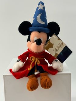 Disney Store Fantasia Sorcerer Mickey Mouse plush