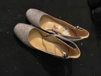 Michael Kors Silver Glitter Heels