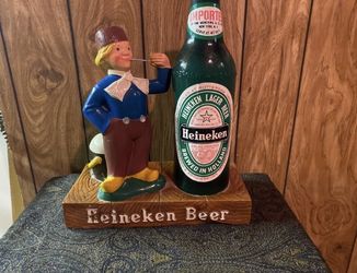 VINTAGE 1960s HEINEKEN BEER DISPLAY SMOKING PIPE DUTCHMAN