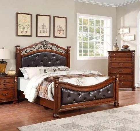 Mega Sale! Margaret Collection Queen size bed available in 2 colors and 3 sizes Now In Sale 629.00 Free Delivery 🚚