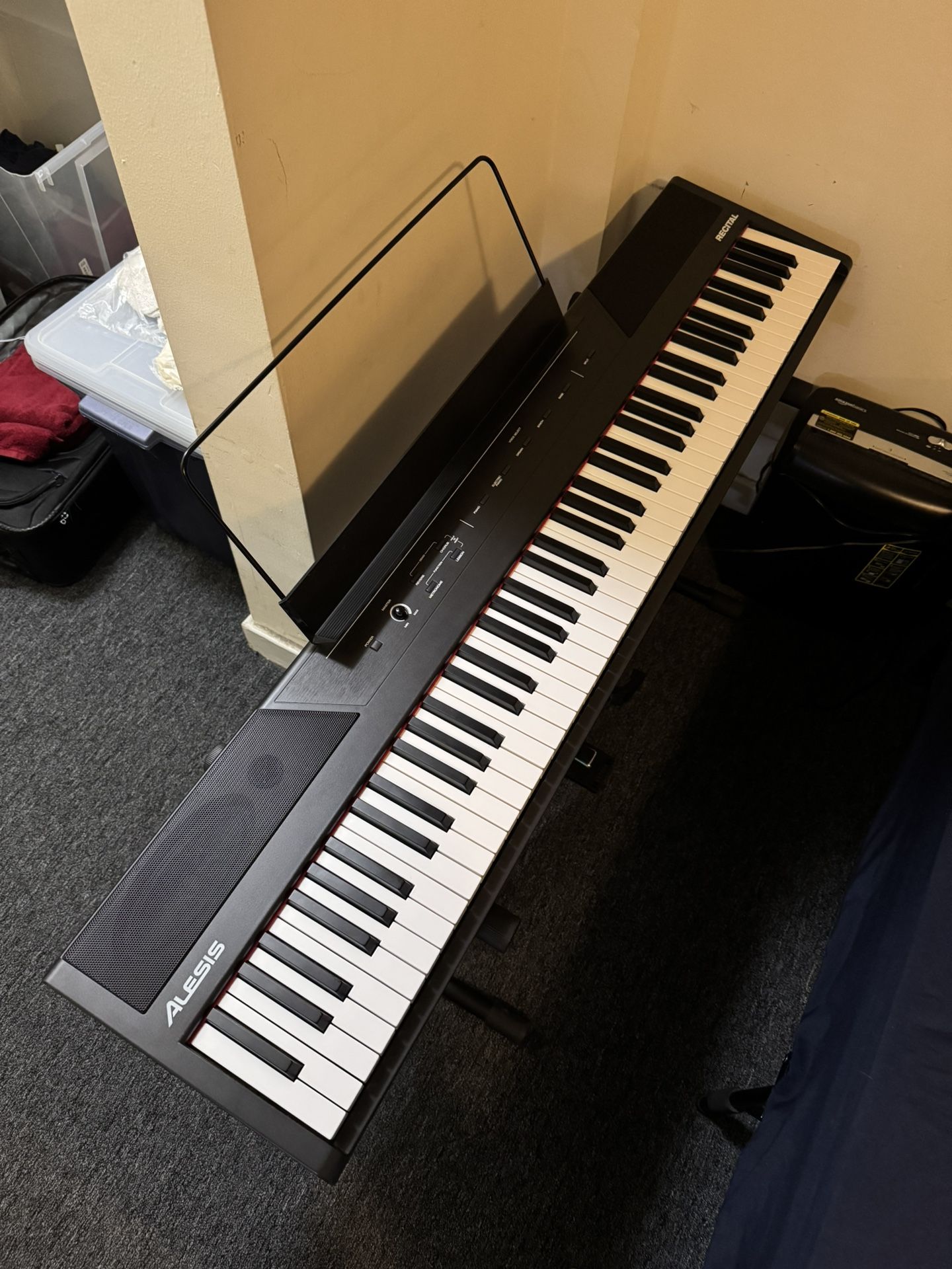 Complete Piano Starter Pack - Includes Piano, Sustain Pedal, Piano Stand, And More