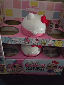 L.O.L. Surprise! Loves Hello Kitty & Friends Doll store display plus 2 new dolls.Sailor Tuxedosam and Keroppi QT