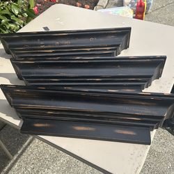 Set of 3 wall shelves 23.5 in each