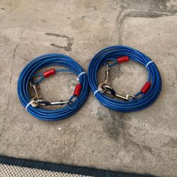  Tie-Out Cable for Dogs up to 60 lbs, 25 feet, Blue Amazon's Choice 