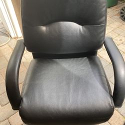 Black Leather Office Chair