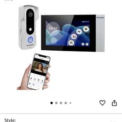 Video Door Phone Security System W/Intercom-NEW