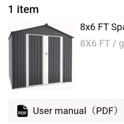 Shed Not Assembled In Boxes 8×6