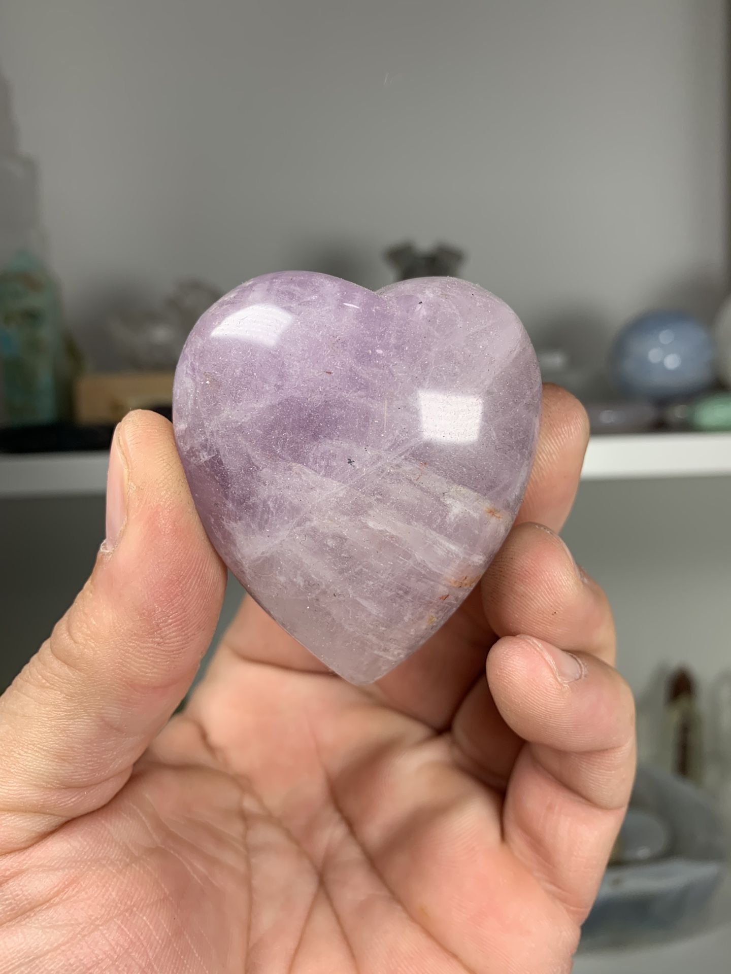 Amethyst Heart Healing Crystal