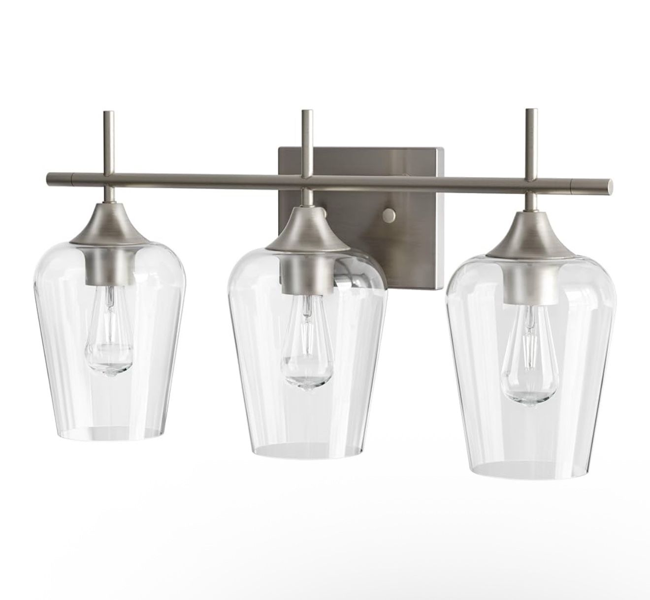 3 Light Bathroom Light Fixture Over Mirror