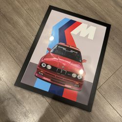 BMW M3 Custom Print With Frame 