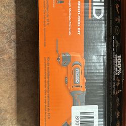 Ridgid 18v Oscillating Multi Tool Kit With 2 Batteries 