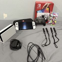 A Great Condition Switch Oled Console Bundle With Game