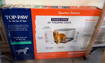 42” 2 dr dog crate