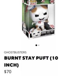 Funko Pop! Movies Ghostbusters Burnt Stay Puft 10 Inch Exclusive