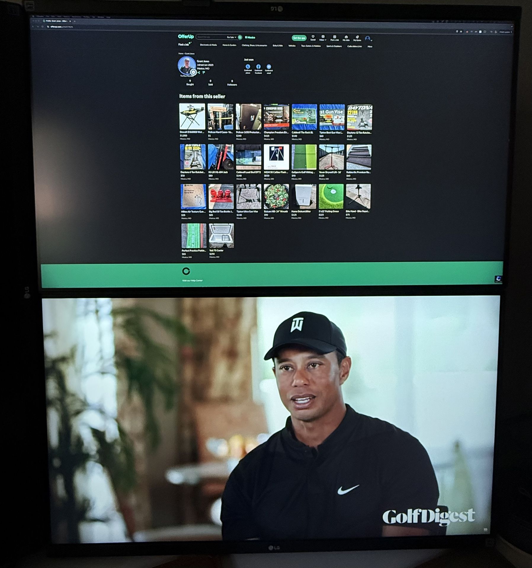 (2) LG 32” IPS UHD 4K UltraFine Monitor’s 3840x2160