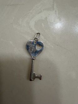 TOUS Silver 925  Heart Key Pendant