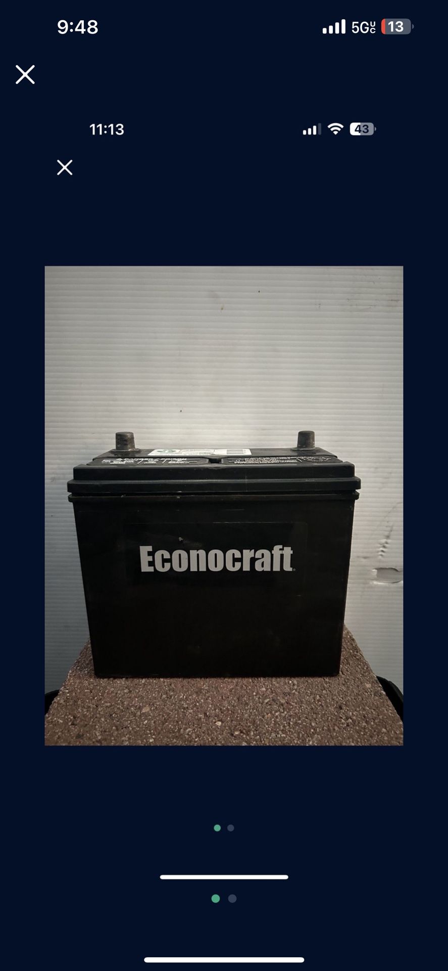 Honda Civic Car Battery Size 51r $60 With Your Old Battery