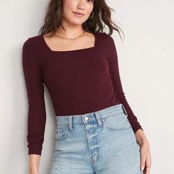 Old Navy: long sleeve rib knit bodysuit