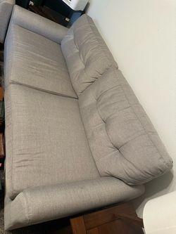 2 piece sofa set - light gray