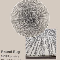 9ft Round rug