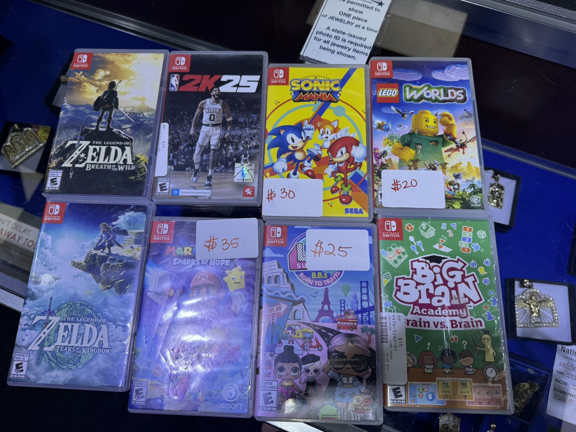 nintendo switch games!! (prices vary)