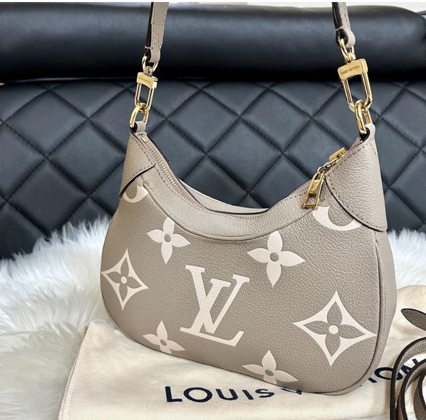 Louis Vuitton Bagatelle Bag Gray Side Handbag 