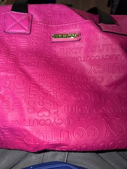 Juicy Couture Pink Embossed Logo Tote Bag