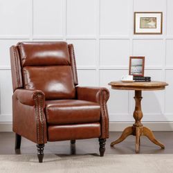 Red Brown Genuine Recliner