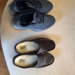 Brand New Mens 10 D Ugg Sheepskin Leather Slippers 